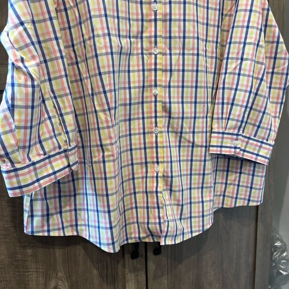 L.L. Bean Women’s 2X Plaid Button Down Shirt Wrinkle Free Top - Picture 6 of 11